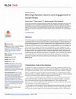 Research paper thumbnail of Winning! Election returns and engagement in social media