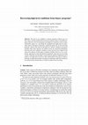 Research paper thumbnail of Recovering High-Level Conditions from Binary Programs