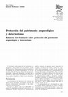 Research paper thumbnail of Protección del patrimonio arqueológico y detectorismo. Relatoría del Seminario sobre protección del patrimonio arqueológico y detectorismo