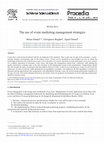 Research paper thumbnail of The Use of Event Marketing Management Strategies