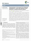 Research paper thumbnail of Characterization of the genome fromGeobacter anodireducens, a strain with enhanced current production in bioelectrochemical systems