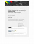 Research paper thumbnail of Gilbert Simondon and the Philosophy of Information: An Interview with Jean-Hugues Barthélémy