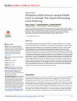 Research paper thumbnail of Persistence of the Omicron variant of SARS-CoV-2 in Australia: The impact of fluctuating social distancing