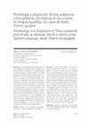 Research paper thumbnail of Morfología y adaptación de tres arabismos como palabras idiomáticas en locuciones en lengua española: los casos de «balde», «(h)erre» y «guájete»