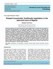 Research paper thumbnail of Peasant households livelihoods negotiation in the semi-arid zone of Nigeria