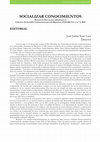 Research paper thumbnail of Editorial Socializar Conocimientos vol. 4, n.º 2