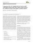 Research paper thumbnail of Comparison of the AVI, modified SINTACS and GALDIT vulnerability methods under future climate-change scenarios for a shallow low-lying coastal aquifer in southern Finland