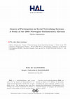 Research paper thumbnail of Genres of Participation in Social Networking Systems: A Study of the 2021 Norwegian Parliamentary Election