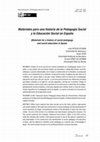 Research paper thumbnail of Materiales para una historia de la pedagogía social y la educación social en España (2023)