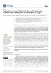 Research paper thumbnail of Application of Loop-Mediated Isothermal Amplification (LAMP) in Sex Identification of Parrots Bred in Egypt