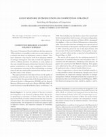 Research paper thumbnail of Guest Editors' Introduction To The Special Issue On Coopetition Strategy