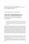 Research paper thumbnail of Andrej Savin, Victor Doenninghaus. “Don’t Be Seen Repealing the Decree  on the Jews—Just Don’t Enforce It”  L.I. Brezhnev, Détente, and Jewish Emigration  from the USSR