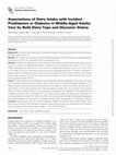 Research paper thumbnail of Associations of Dairy Intake with Incident Prediabetes or Diabetes in Middle-Aged Adults Vary by Both Dairy Type and Glycemic Status