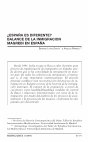 Research paper thumbnail of ¿España es diferente? balance de la inmigración magrebí en España