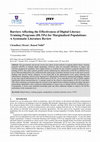 Research paper thumbnail of Barriers Affecting the Effectiveness of Digital Literacy Training Programs (DLTPs) for Marginalised Populations: A Systematic Literature Review