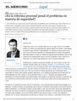 Research paper thumbnail of ¿Es la reforma procesal penal el problema en materia de seguridad?