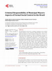 Research paper thumbnail of CRIMINAL RESPONSIBILITY OF MUNICIPAL MAYORS: ASPECTS OF FORMAL SOCIAL CONTROL IN THE BRAZIL