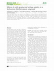 Research paper thumbnail of Effects of cattle grazing on herbage quality in a herbaceous Mediterranean rangeland