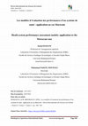 Research paper thumbnail of Les modèles d'évaluation des performances d'un système de santé : application au cas Marocain