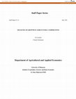 Research paper thumbnail of Financing of Growth in Agricultural Cooperatives