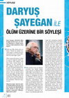 Research paper thumbnail of Daryuş Şayegan ile Ölum Üzerine Söyleşi