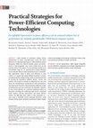 Research paper thumbnail of Practical Strategies for Power-Efficient Computing