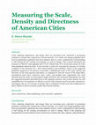 Research paper thumbnail of Measuring the Scale, Density and Directness of American Cities