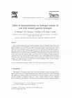 Research paper thumbnail of Effect of demineralization on hydrogen transfer of coal with tritiated gaseous hydrogen