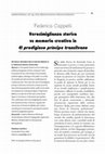 Research paper thumbnail of Verosimiglianza storica vs memoria creativa in "El prodigioso Príncipe transilvano"