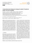 Research paper thumbnail of A hierarchical mesh refinement technique for global 3-D spherical mantle convection modelling