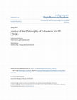 Research paper thumbnail of Journal of the Philosophy of Education Vol III (2018)