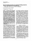 Research paper thumbnail of The 3 A resolution structure of a D-galactose-binding protein for transport and chemotaxis in Escherichia coli