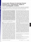 Research paper thumbnail of Normal mode refinement of anisotropic thermal parameters for a supramolecular complex at 3.42-Å crystallographic resolution