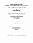 Research paper thumbnail of Starting from now, learning to see: Introducing pre-service teachers to the process of Indigenous education through a phenomenological art inquiry