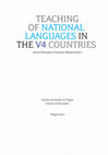 Research paper thumbnail of Teaching of national languages in the V4 countries