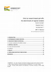 Research paper thumbnail of Entry by research-based spin-offs: the determinants of regional variation