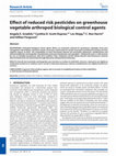 Research paper thumbnail of Effect of reduced risk pesticides on greenhouse vegetable arthropod biological control agents