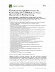 Research paper thumbnail of Sun-Induced Chlorophyll Fluorescence III: Benchmarking Retrieval Methods and Sensor Characteristics for Proximal Sensing