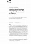 Research paper thumbnail of Proposals for redevelopment of Haliç shipyards from the perspective of local economic development