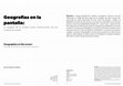 Research paper thumbnail of Geografías en la pantalla: la imagen de la ciudad como construcción de los medios de masas = Geographies on the screen: the image of the city as a mass-media construction