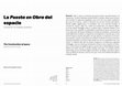 Research paper thumbnail of La Puesta en Obra del espacio. Construir un habitar poético = The Construction of space. Building a poetic inhabit