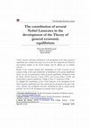 Research paper thumbnail of The contribution of several Nobel Laureates in the development of the Theory of general economic equilibrium