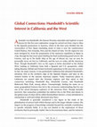 Research paper thumbnail of Global Connections: Humboldt's Scientific Interest in California and the West