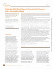 Research paper thumbnail of Municipal Solid Waste Disposal Operational Performance in Wa Municipality, Ghana