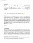 Research paper thumbnail of Inefficiency Analysis of Tax Efforts in Special Category States of India: Evidence from a Stochastic Frontier Model