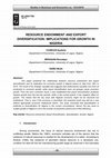 Research paper thumbnail of Resource Endowment and Export Diversification: Implications for Growth in Nigeria