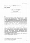 Research paper thumbnail of Kuramsal Boyutta Sekülerleşme Ve Di̇n İli̇şki̇si̇