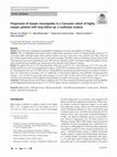 Research paper thumbnail of Progression of myopic maculopathy in a Caucasian cohort of highly myopic patients with long follow-up: a multistate analysis