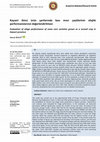 Research paper thumbnail of Evaluation of silage performance of some corn varieties grown as a second crop in Kayseri province