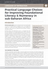 Research paper thumbnail of Practical language choices for improving foundational literacy & numeracy programs in sub-Saharan Africa